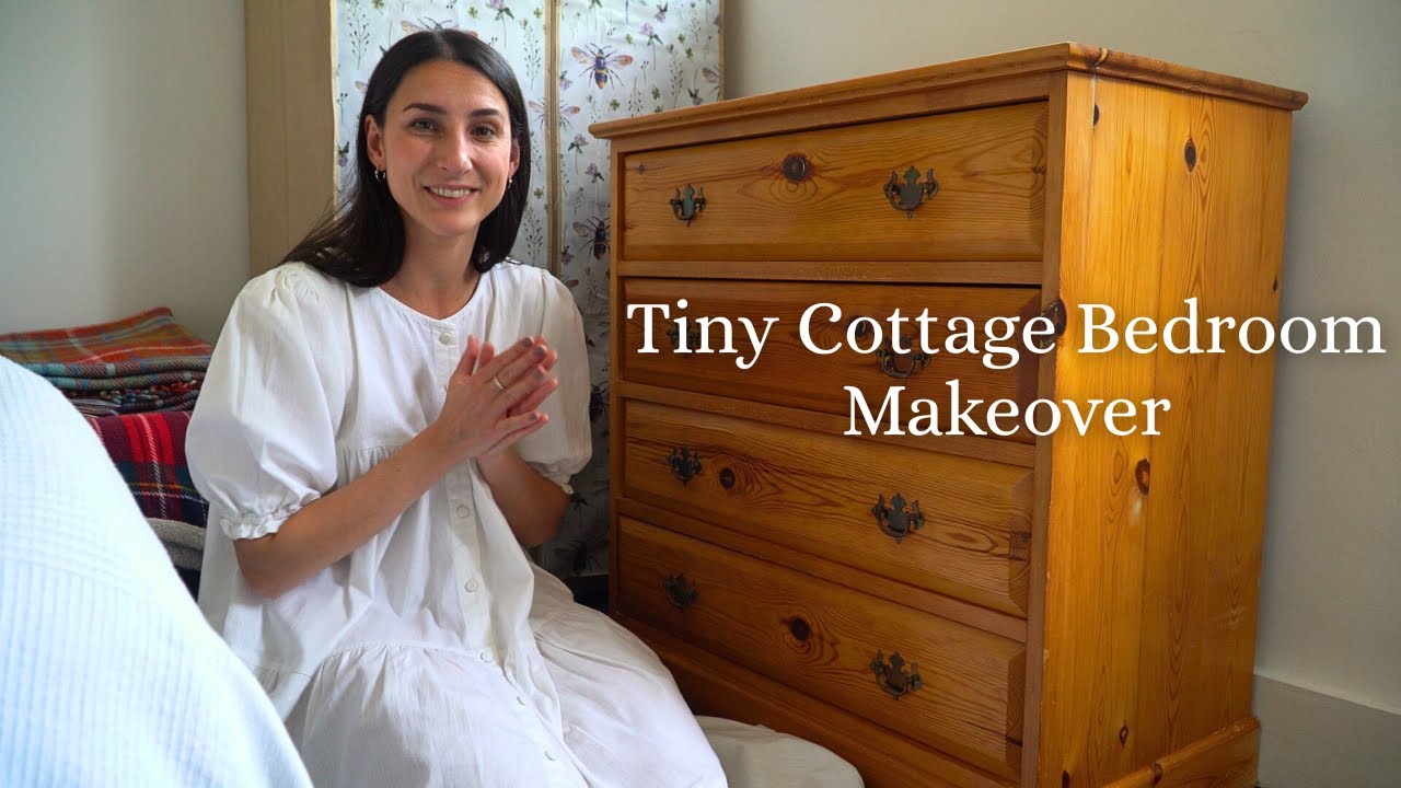 Unpacking & Organising My Tiny Cottage Bedroom | Second Hand & Antique Thrifts
