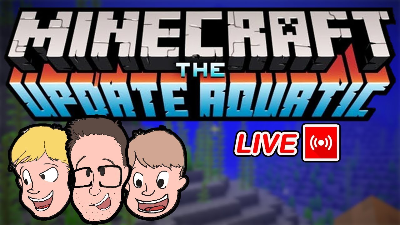 MINECRAFT AQUATIC UPDATE 1.13 (Live Stream) - YouTube