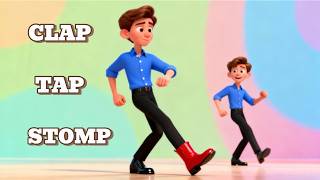Clap, Tap, Stomp! 🎵 Fun Action Song for Kids (Get Moving!)