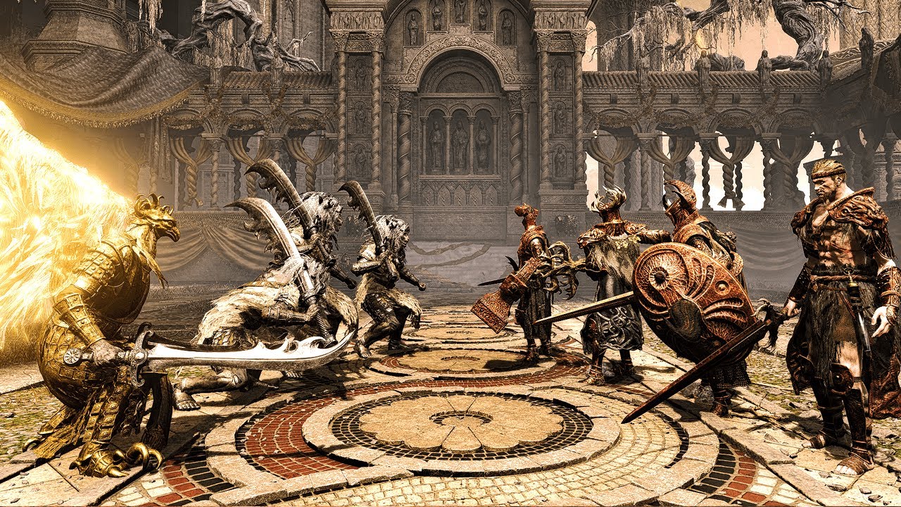 All Crucible Knights Vs All Hornsent Warriors Battle - Elden Ring Shadow of the Erdtree Epic Battle