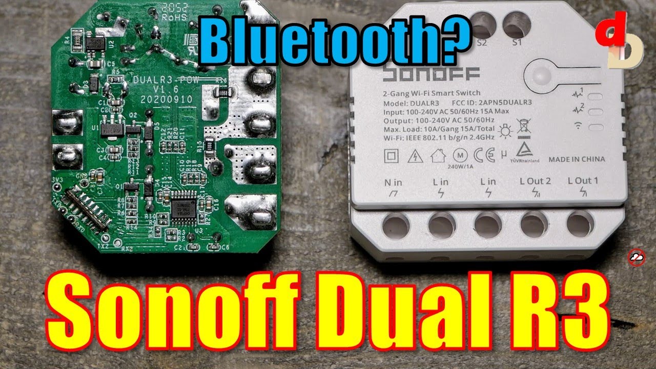 Sonoff Dual R3 in wall Smart Switch, ESP32 Power Monitoring & BLE
