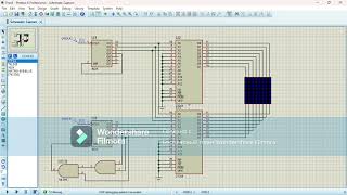 State machine with EEPROM memory in Proteus