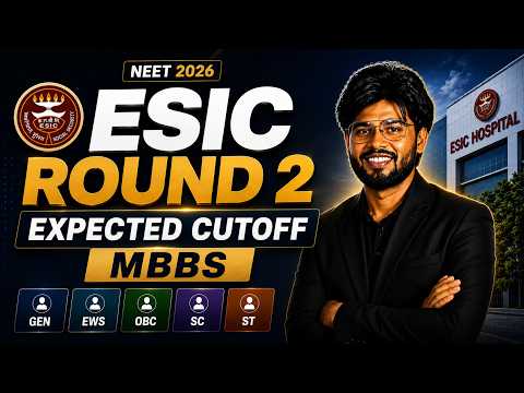 NEET 2026 ESIC QUOTA ROUND 2 EXPECTED CUTOFF 🔥 | LAST YEAR CUTOFF ANALYSIS | #neet2026 #esic