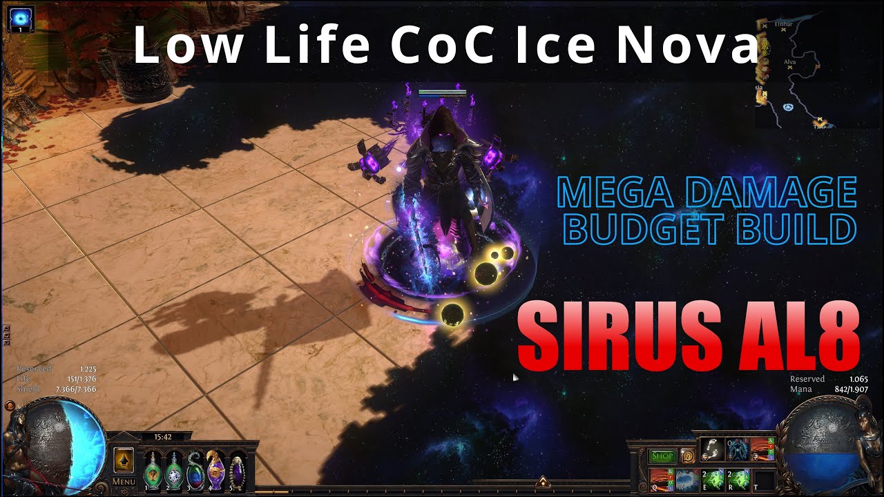 [3.12 - Heist League] Low Life CoC Ice Nova Assassin vs. AL8 Sirus Kill Showcase