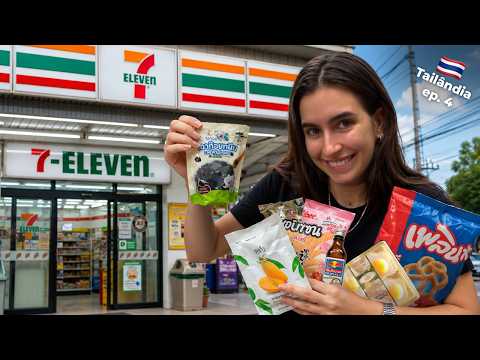 DESAFIO: comprar TUDO que é ESTRANHO na 7-ELEVEN da TAILÂNDIA 🇹🇭