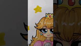 draw princess Peach ✨ #arte #drawing #artist screenshot 3