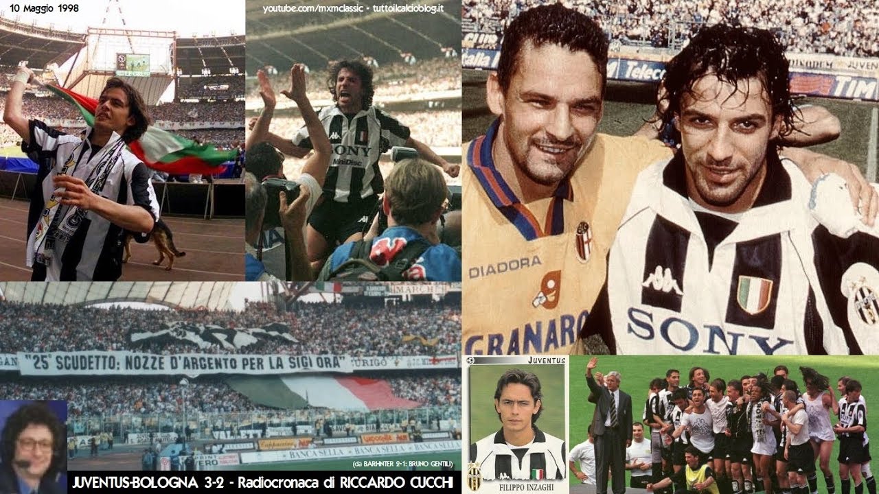 Juventus-Bologna 3-2 (10/5/1998) Radiocronaca di Riccardo Cucchi ...