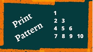 Program to Print Half Pyramid of Continuous Numbers || TechDotTeach || C Basic