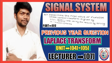 LECTURE➡[07] | signal system previous year question sbte | signal system 6th sem sbte | sbte bihar