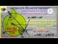 Alternate segment theoremmaths working modeltlm10th submathsiigeometry acvm maths lab acvm