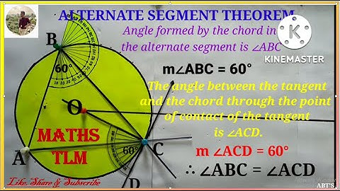 Alternate segment theorem-Maths Working Model(TLM),10th Sub-Maths-II,Geometry ACVM Maths Lab (ACVM).