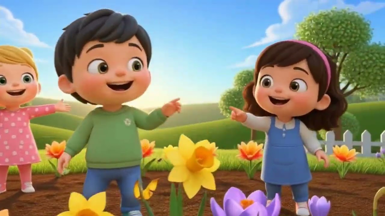  Seasons song spring rhyme cartoon kids made for kids