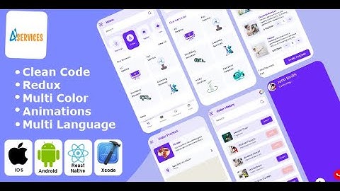 Service Provider - On-Demand Service app | Customer Apps | Handyman React Native iOS and Android