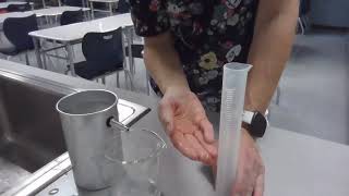 Measure Volume with an Overflow Can