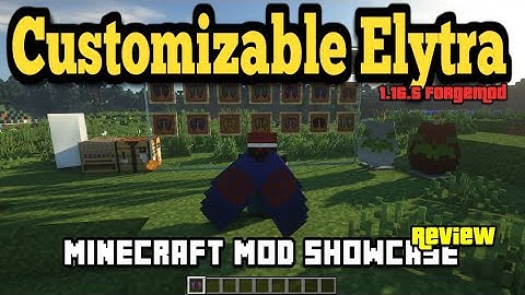 Minecraft 1.16.5 - Customizable Elytra mod