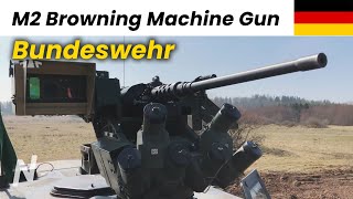 M2 Browning Machine Gun Of The German Army Bundeswehr Light Weapon Station Flw 200