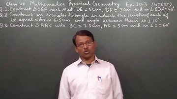 Class 7 Mathematics Practical Geometry Ex 10.3 NCERT By Manoj Prasad Karn.