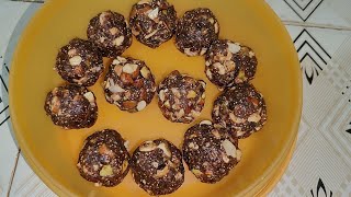 Dry Fruits Laddu | Sweet Without Sugar - healthy laddu - healthy sweet dish - dry fruits ladoo