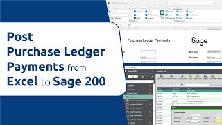 How to Post Purchase Ledger Payments from Excel to Sage 200