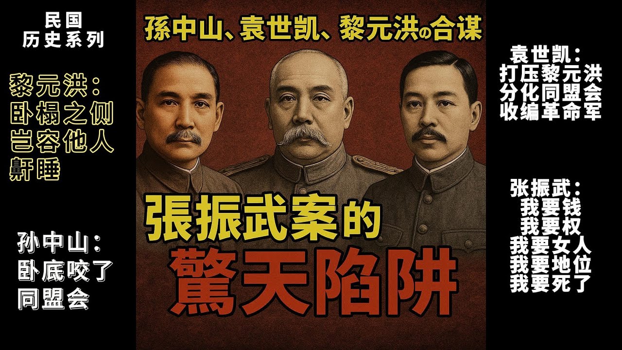 孙中山袁世凯黎元洪合谋做掉张振武|张振武案的阴谋| #孙中山 #袁世凯 #黎元洪 #中华民国 #历史 #历史故事 #张振武 #北洋 #同盟会 ...
