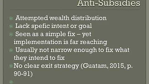 Subsidies and International Trade