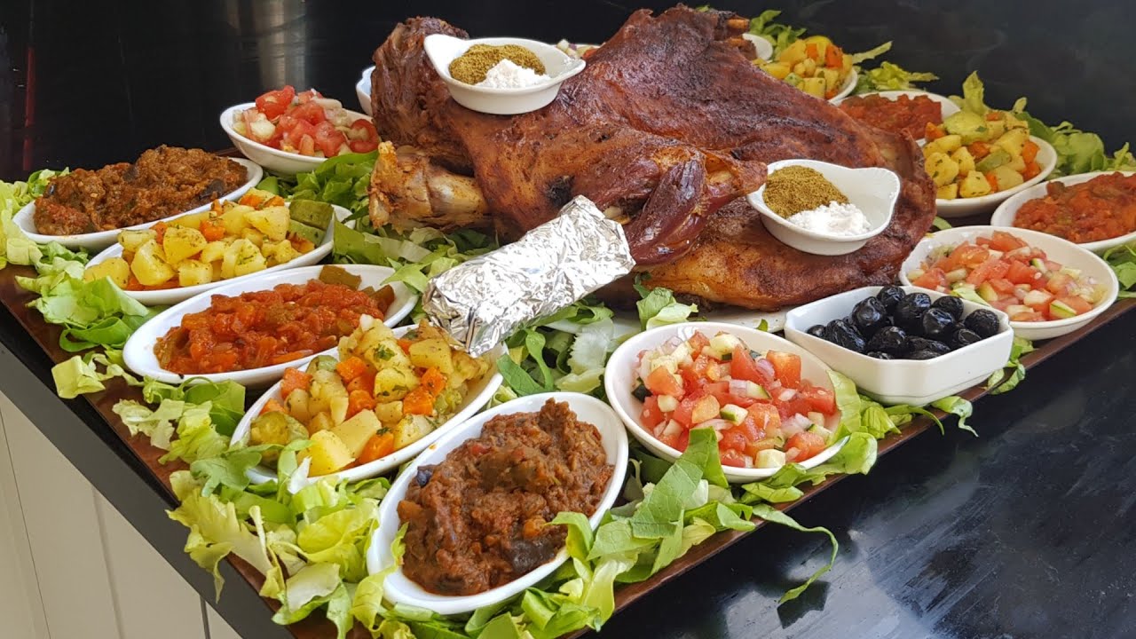 ضلعة ولكتف مشويين فالفرن مع شلايض ديالهم بأسهل طريقة وبدون قطرة ماء👌👌👌👌👌