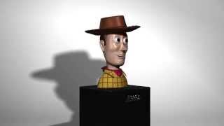 Toy Story's Woody Bust - 3D Model Maya Rotation