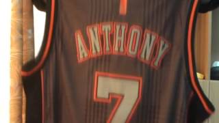 New York Knicks 7 Carmelo Anthony black Rhythm Fashion Swingman Jersey
