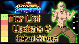 Tier list จัดอันดับตัวละคร อัปเดต 0 มือใหม่หัดเดิน เริ่มต้นควรมีตัวไหนบ้าง - Anime Defenders