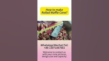 Sugar Cone Maker Machine/Waffle Cone #cone #icecreamcone #icecream #wafflecone #foodprocessing
