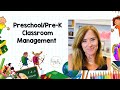 Preschool  prek classroom management
