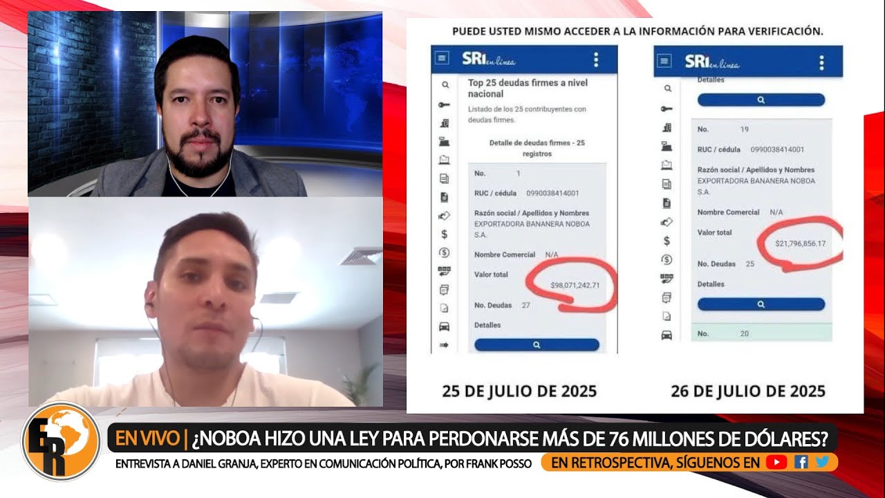¿DESAPARECIERON más de 76 MILLONES de las DEUDAS de EXPORTADORA BANANERA NOBOA?