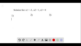 Construct three different augmented matrices for linear systems whose solution set is x_1=-2, x_…