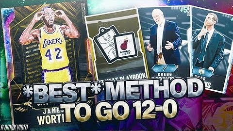 FAST AND EASY METHOD ON GOING 12-0 FOR GALAXY OPAL JAMES WORTHY! FORCING EASY QUITS! NBA 2K20