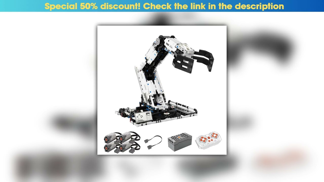 Get IN STOCK MOC Creativity Programming the Robotic Arm Building Blocks Bricks Assembling Model Toy