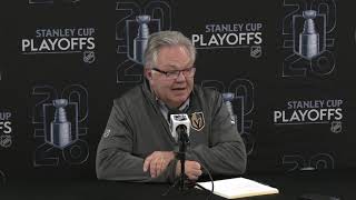 Golden Knights Address Media Ahead of Round 2 Series with Anaheim