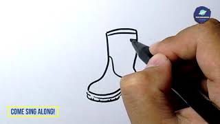 How to Draw Easy Rain boot