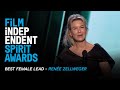 RENÉE ZELLWEGER wins Best Female Lead for JUDY at the 35th Film Independent Spirit Awards