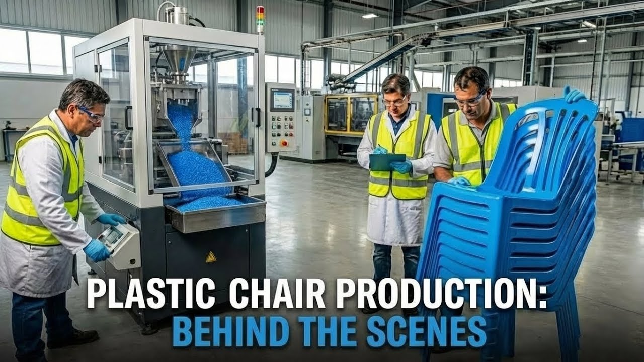 Inside Recycling Plant: How Old Plastic Chairs Become New Plastic Chairs | Full Factory Process