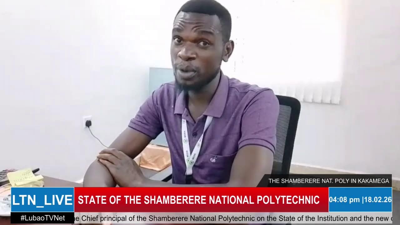 HOSTING DR ELISHA NYAMU ON THE STATE OF THE SHAMBERERE NATIONAL POLYTECHNIC IN KAKAMEGA COUNTY