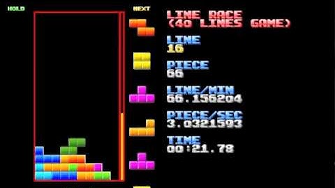 Tetris: 40 Lines - 34.35 seconds (SUB-35!!!)