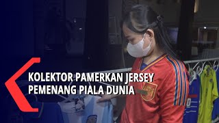 Kolektor Pamerkan Jersey Pemenang Piala Dunia