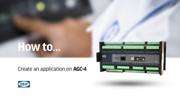 How to configure an application on AGC-4