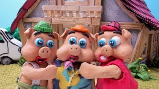 Green Baby - Episode 139 - Three Little Baby Pigs Don&#39;t Have A Home - Stop Motion Cartoon For Kids