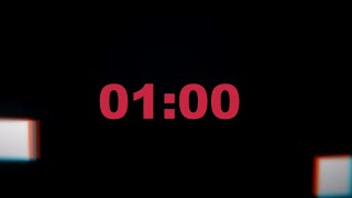 1 Minute Timer with 8 Bit Electronic Music | Retro Countdown