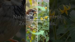 House Sparrow — Nature's Pest Control Is Already in Your Garden 🐦🌱 #shorts