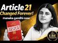 Maneka Gandhi Case in 1 minute | Article 21 Explained