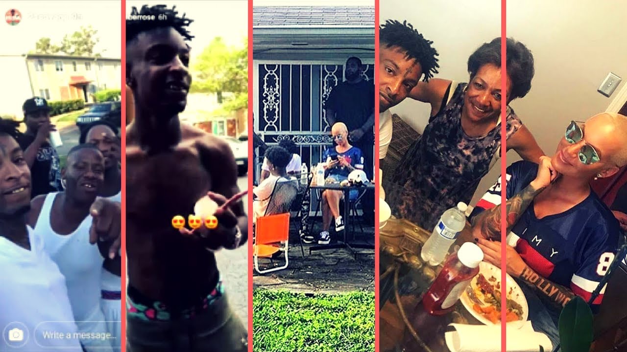 21 Savage Takes Amber Rose To His Hood In East Atlanta Glenwood Road