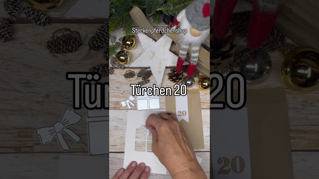 20  #adventskalender #einfachstempeln #diy #karten #steckenpferdchen #diy #stempel