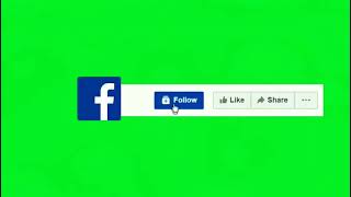 Facebook & Youtube Like Follow Share Subscribe, Bell Icon Green Screen Video 100% Copyright Free